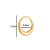 Titanium Alloy Ear Buckle Earrings Fashion Heart Shape Electroplating Unisex