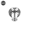 Titanium Alloy Flower Heart Round Piercing Earrings With Electroplating