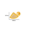 Titanium Alloy Flower Pattern Electroplated Women's Cartilage Puncture Earrings