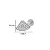 Titanium Alloy Flower Pattern Electroplated Women's Cartilage Puncture Earrings