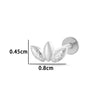 Titanium Alloy Geometric Love Butterfly Inner Teeth Screw Flat Bottom Rod Lip Nail Ear Bone Nail Puncture Jewelry Electroplated