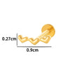 Titanium Alloy Geometric Love Butterfly Inner Teeth Screw Flat Bottom Rod Lip Nail Ear Bone Nail Puncture Jewelry Electroplated