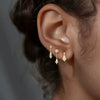 Titanium Alloy Geometric Style Electroplated Unisex Fashion Opal Lip Earrings