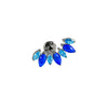Titanium Alloy Geometric Zircon Earrings And Lip Nails Piercing Jewelry