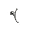 Titanium Alloy Heartshaped Lip Piercing Decoration With Moon Chain And Zirconium Plating Fashion Style