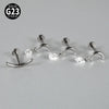 Titanium Alloy Heartshaped Lip Piercing Decoration With Moon Chain And Zirconium Plating Fashion Style