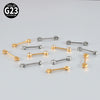 Titanium Alloy Heartshaped Pintype Nipple Ring Electroplated Piercing Jewelry