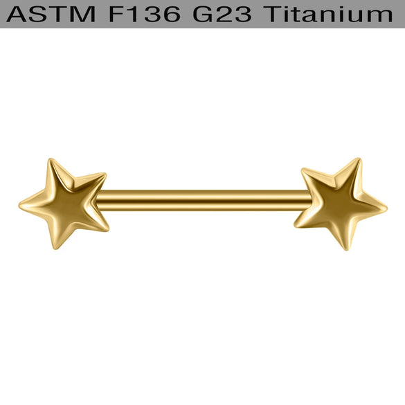 Titanium Alloy Heartshaped Pintype Nipple Ring Electroplated Piercing Jewelry
