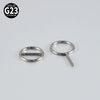 Titanium Alloy Heartshaped Pintype Nipple Ring Electroplated Piercing Jewelry