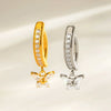 Titanium Alloy Inlaid Zircon Insect Shaped Butterfly Pendant Abdominal Piercing Jewelry For Women