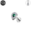 Titanium Alloy Piercing Earrings With Heart Bow And Star Shapes Electroplated Design Versatile Style