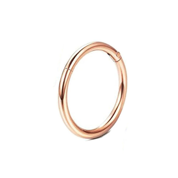Titanium Alloy Puncture Nose Ring Lip Ring Closed Seamless Ring Polish Jewelry