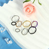 Titanium Alloy Puncture Nose Ring Lip Ring Closed Seamless Ring Polish Jewelry
