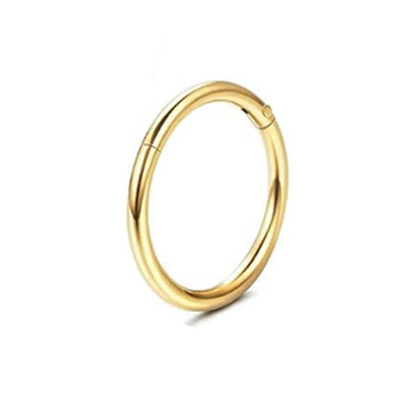 Titanium Alloy Puncture Nose Ring Lip Ring Closed Seamless Ring Polish Jewelry