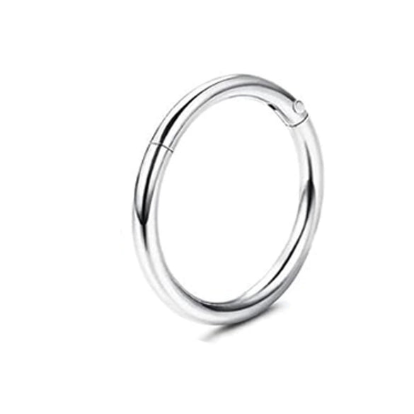 Titanium Alloy Puncture Nose Ring Lip Ring Closed Seamless Ring Polish Jewelry