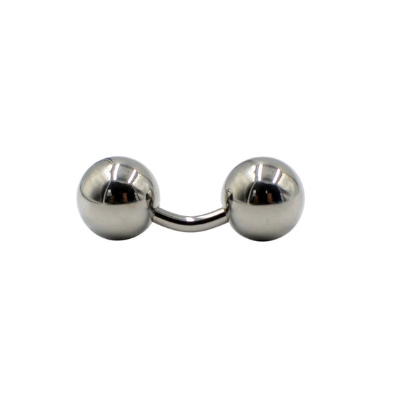 Titanium Bent Rod Earring Minimalist Geometric Polishing