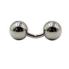 Titanium Bent Rod Earring Minimalist Geometric Polishing
