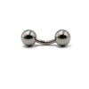 Titanium Bent Rod Earring Minimalist Geometric Polishing