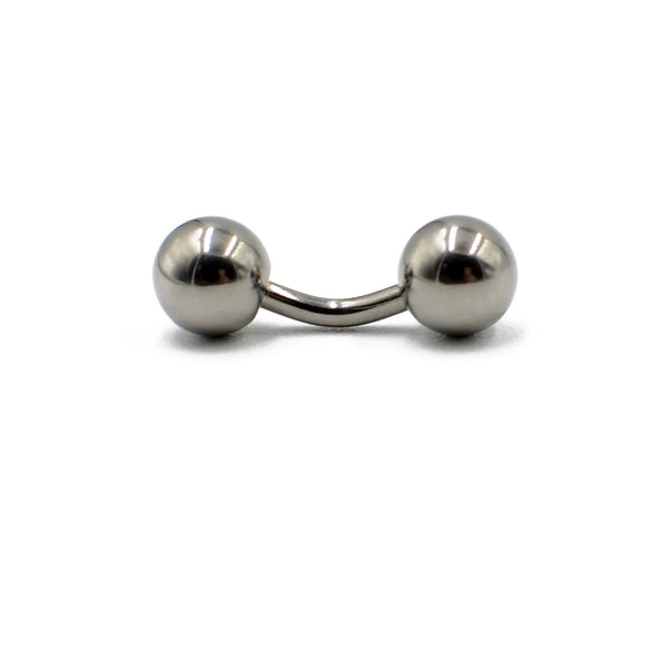 Titanium Bent Rod Earring Minimalist Geometric Polishing