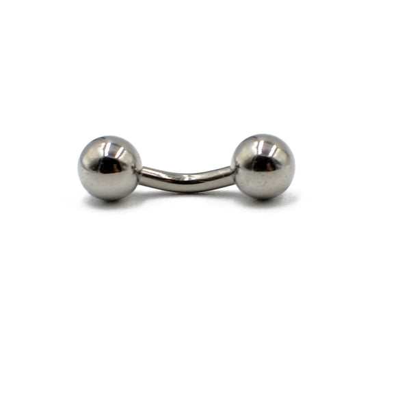 Titanium Bent Rod Earring Minimalist Geometric Polishing
