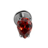Titanium Drop Shape Zircon Puncture Earring