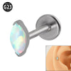 Titanium Dropshaped Ear Bone Ring With Horse Eye And Lip Design Electroplated Unisex Simple Style
