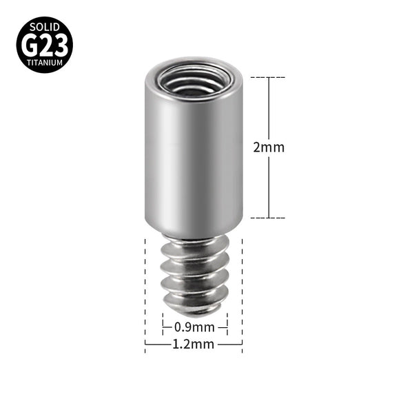 Titanium Extension Rod For Lip Nail Ear Nail Navel Nail Tongue Nail Unisex Geometric Style Auxiliary Accessories