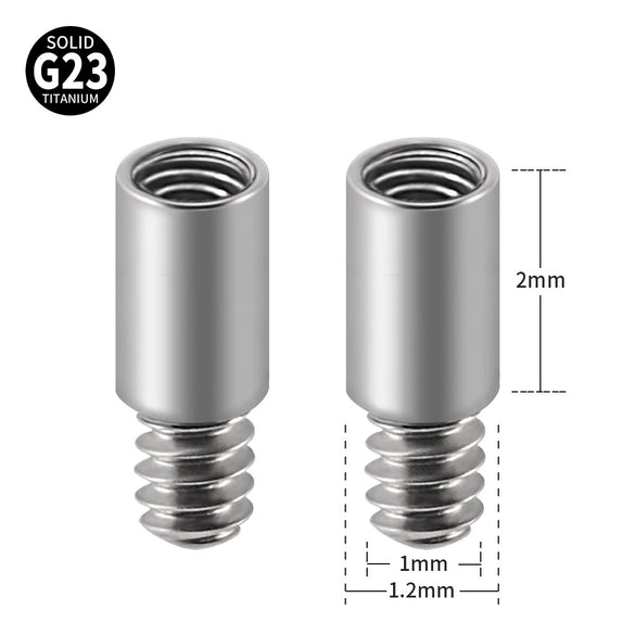 Titanium Extension Rod For Lip Nail Ear Nail Navel Nail Tongue Nail Unisex Geometric Style Auxiliary Accessories