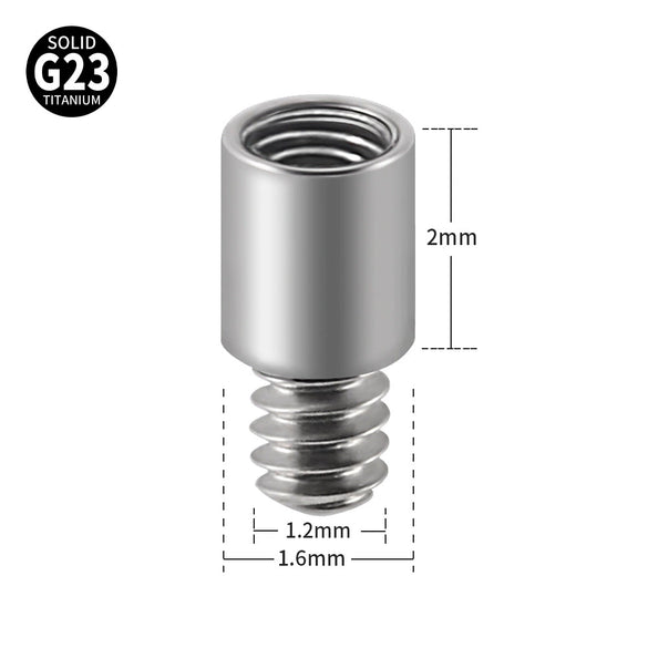 Titanium Extension Rod For Lip Nail Ear Nail Navel Nail Tongue Nail Unisex Geometric Style Auxiliary Accessories