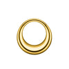 Titanium Geometric Glossy Electroplated Ear Buckle Ear Ring Nose Ring Universal Piercing Jewelry