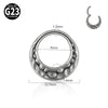 Titanium Geometric Glossy Electroplated Ear Buckle Ear Ring Nose Ring Universal Piercing Jewelry