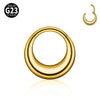 Titanium Geometric Glossy Electroplated Ear Buckle Ear Ring Nose Ring Universal Piercing Jewelry
