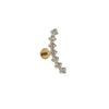 Titanium Geometric Style Polishing Lip Nail Earrings And Lip Ring Piercing Jewelry