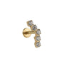 Titanium Geometric Style Polishing Lip Nail Earrings And Lip Ring Piercing Jewelry