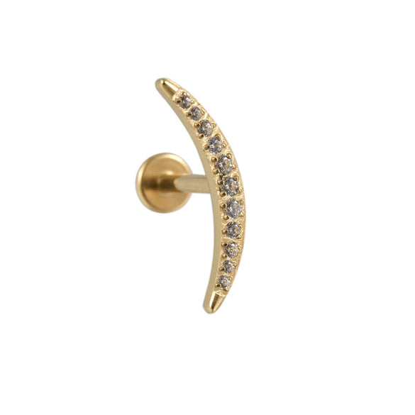 Titanium Geometric Style Polishing Lip Nail Earrings And Lip Ring Piercing Jewelry