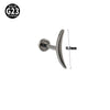 Titanium Geometric Style Polishing Lip Nail Earrings And Lip Ring Piercing Jewelry