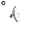 Titanium Geometric Style Polishing Lip Nail Earrings And Lip Ring Piercing Jewelry