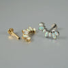 Titanium Geometric Style Polishing Lip Nail Earrings And Lip Ring Piercing Jewelry