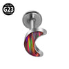 Titanium Heartshaped Puncture Earrings Jewelry With Polishing Treatment