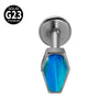 Titanium Heartshaped Puncture Earrings Jewelry With Polishing Treatment