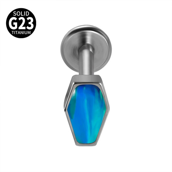 Titanium Heartshaped Puncture Earrings Jewelry With Polishing Treatment