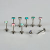 Titanium Heartshaped Puncture Earrings Jewelry With Polishing Treatment