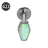 Titanium Heartshaped Puncture Earrings Jewelry With Polishing Treatment