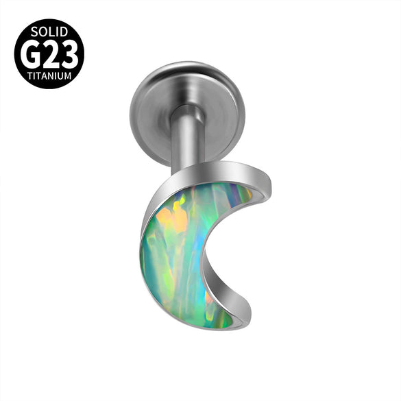 Titanium Heartshaped Puncture Earrings Jewelry With Polishing Treatment