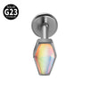 Titanium Heartshaped Puncture Earrings Jewelry With Polishing Treatment
