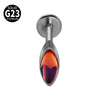 Titanium Heartshaped Puncture Earrings Jewelry With Polishing Treatment