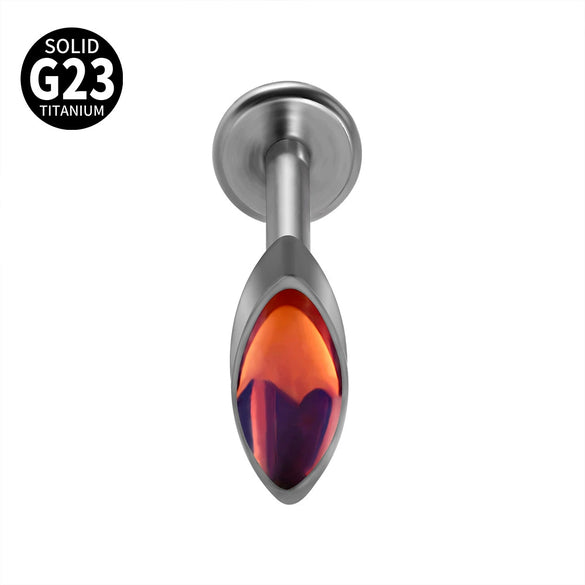 Titanium Heartshaped Puncture Earrings Jewelry With Polishing Treatment
