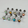 Titanium Heartshaped Puncture Earrings Jewelry With Polishing Treatment