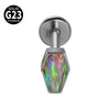 Titanium Heartshaped Puncture Earrings Jewelry With Polishing Treatment