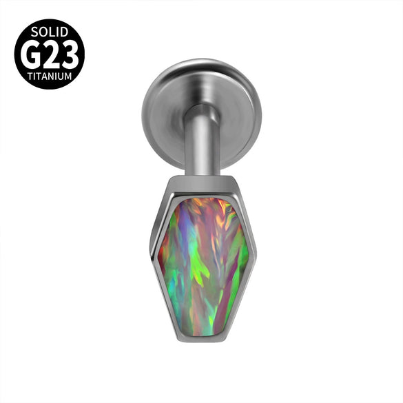 Titanium Heartshaped Puncture Earrings Jewelry With Polishing Treatment